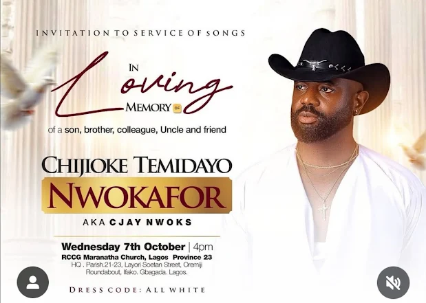 Actor Cjay Nwoks Funeral Arrangements Announced