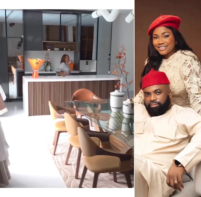 Gospel Singer Mercy Chinwo And Husband Pictured In Their New Luxury Home