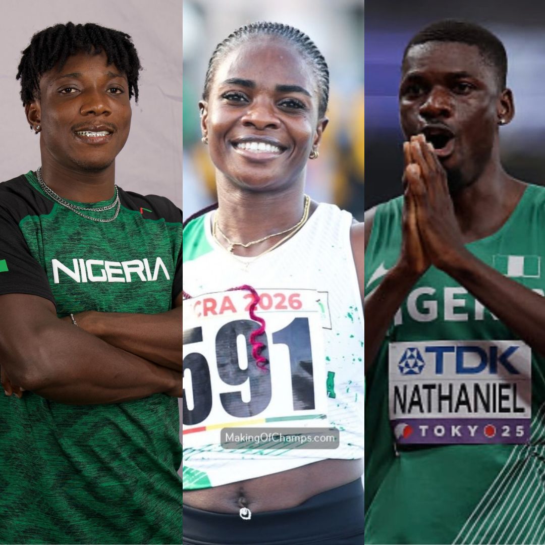 Tobi Amusan, Kayinsola Ajayi, Ezekiel Nathaniel & 3 Relay Squads Book Tickets for Beijing 2027