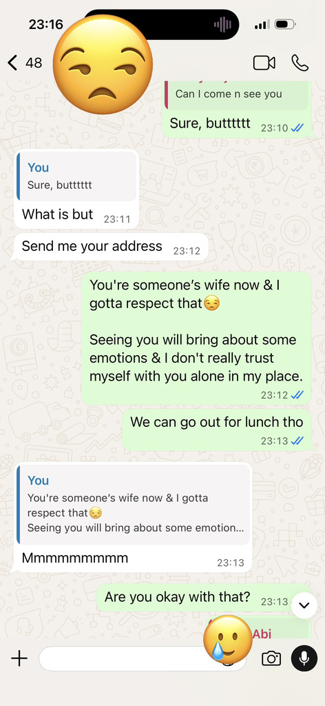 Look, My Married Ex. I'm Scared Af!