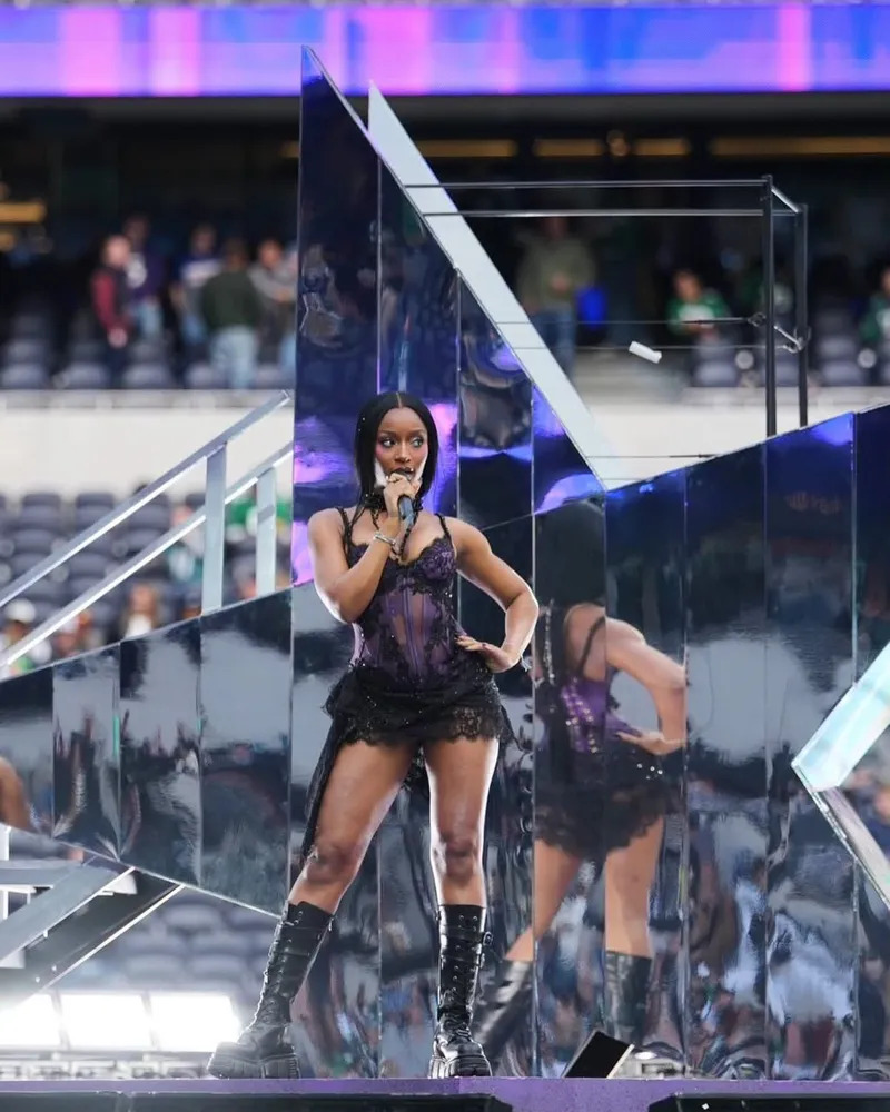 Ayra Starr Performs During Halftime At The 2026 NFL London Game