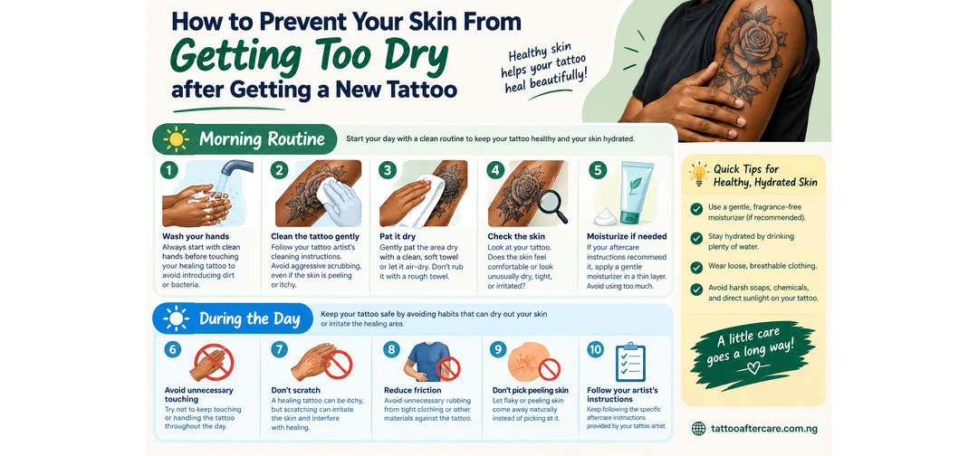 How To Prevent Your Skin From Getting Too Dry After Getting A New Tattoo
