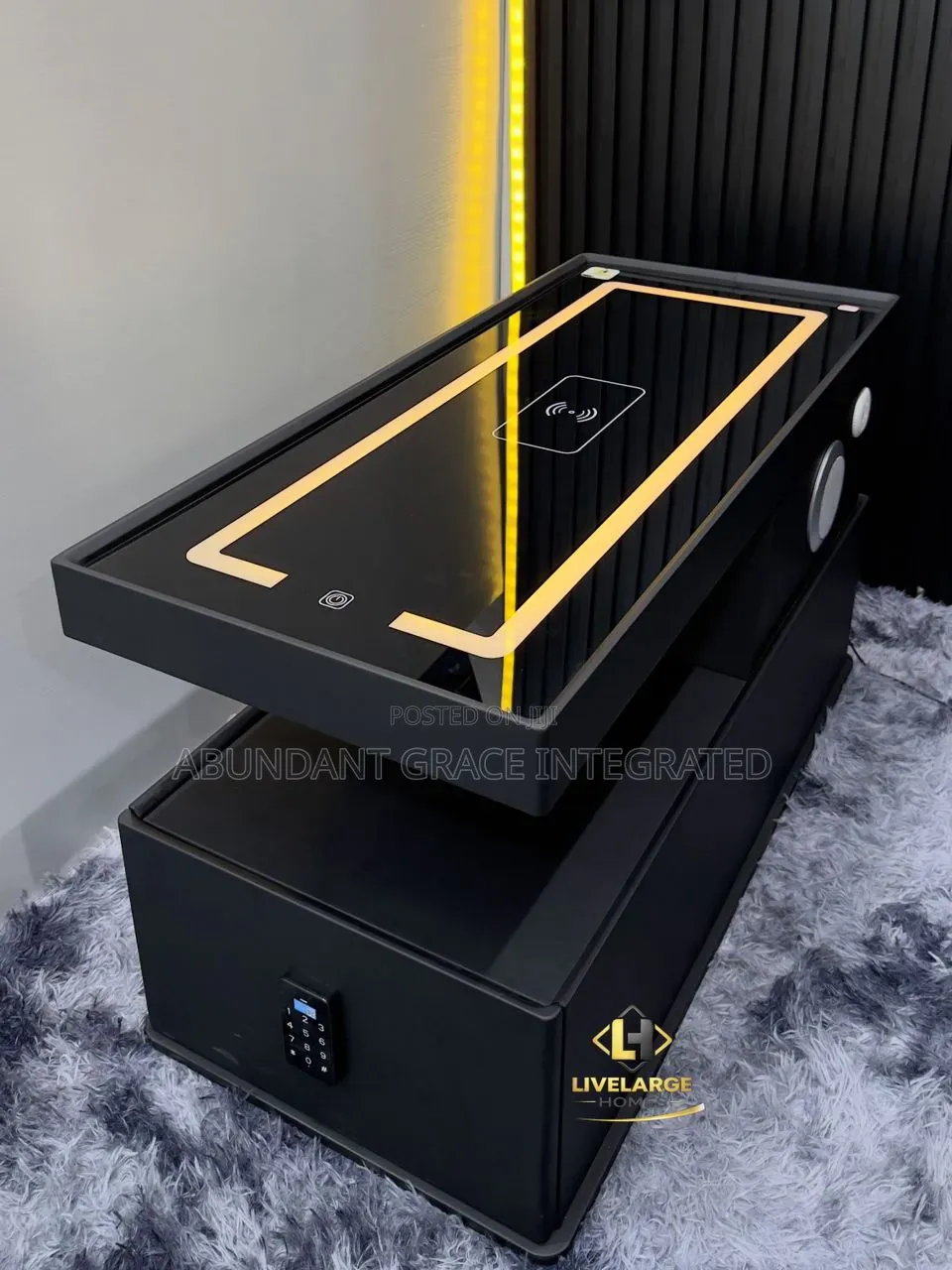 Smart Coffee Table C 18 (LED Wireless Charger)
