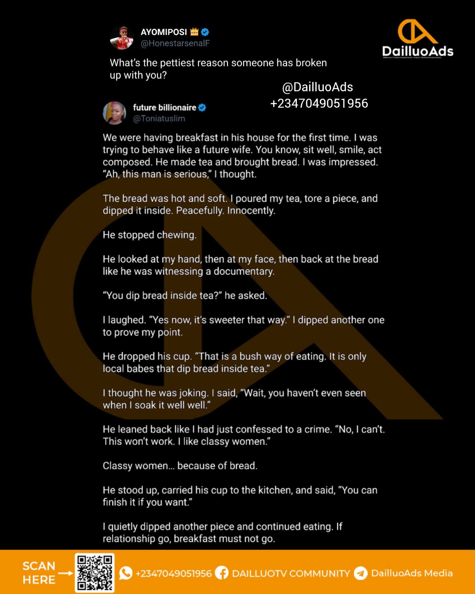 Gist for the timeline - this one shock me😶😶  #dailluoads