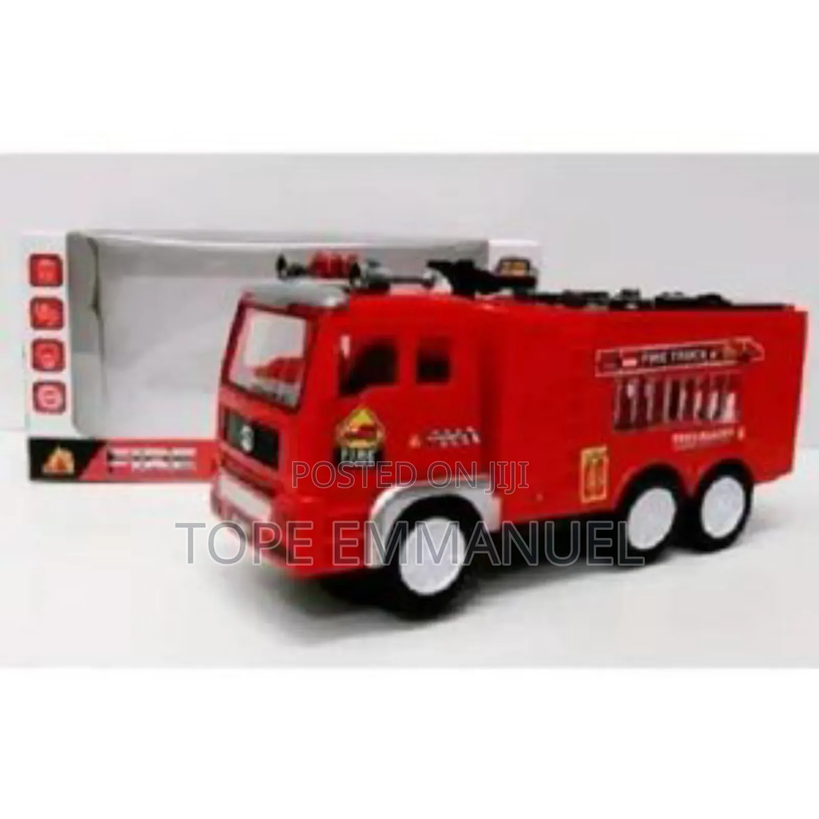 Fire Truck Toy for Kids With Flashing Lights and Sound S