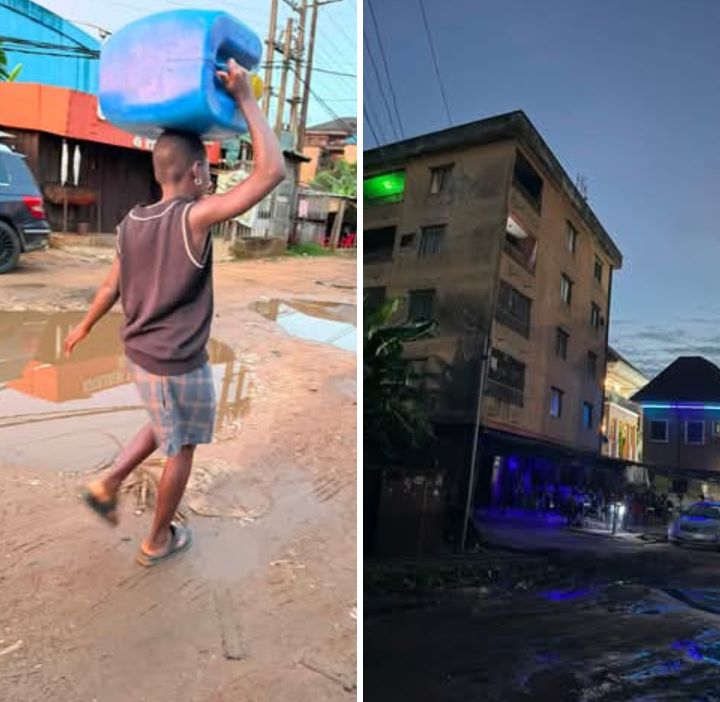 Nigerian woman expresses concern after watching a girl carry heavy gallon of water up to 3rd floor of building