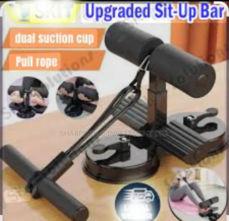 Sit Up Bar Portable Sit Up Floor Holder With 2 Strong Suction Cups