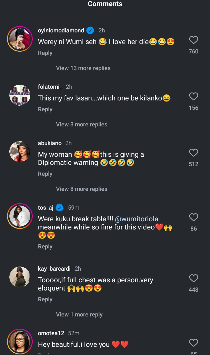 Nollywood actors react as Wumi Toriola fires Desola Afod