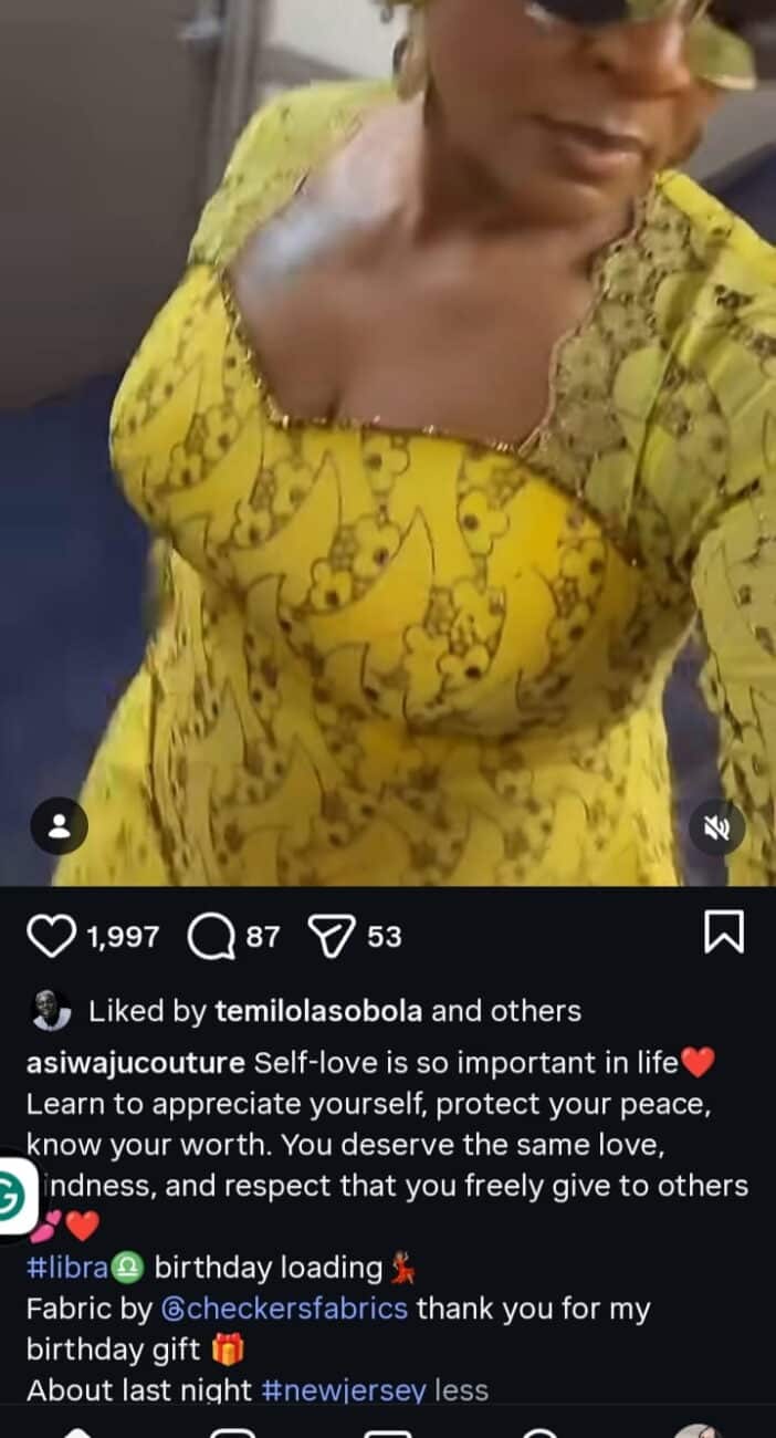 “You deserve the same love and respect” – Kazim Adeoti’s first wife shares deep message, days after he surprised Mercy Aigbe in Canada