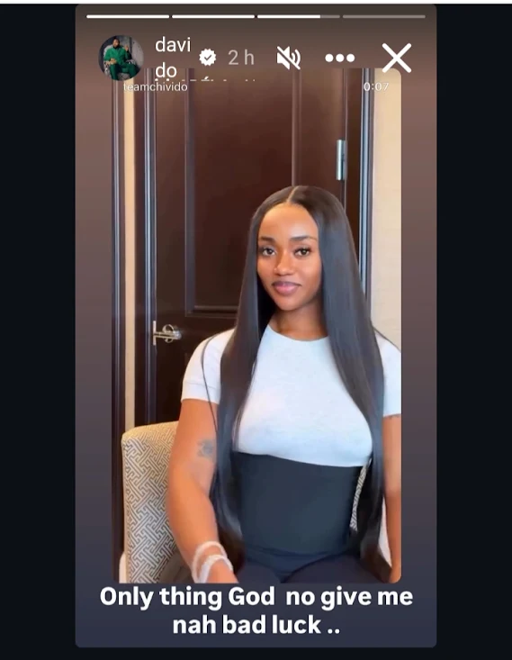 Singer Davido Gushes Over New Video Of Wife Chioma