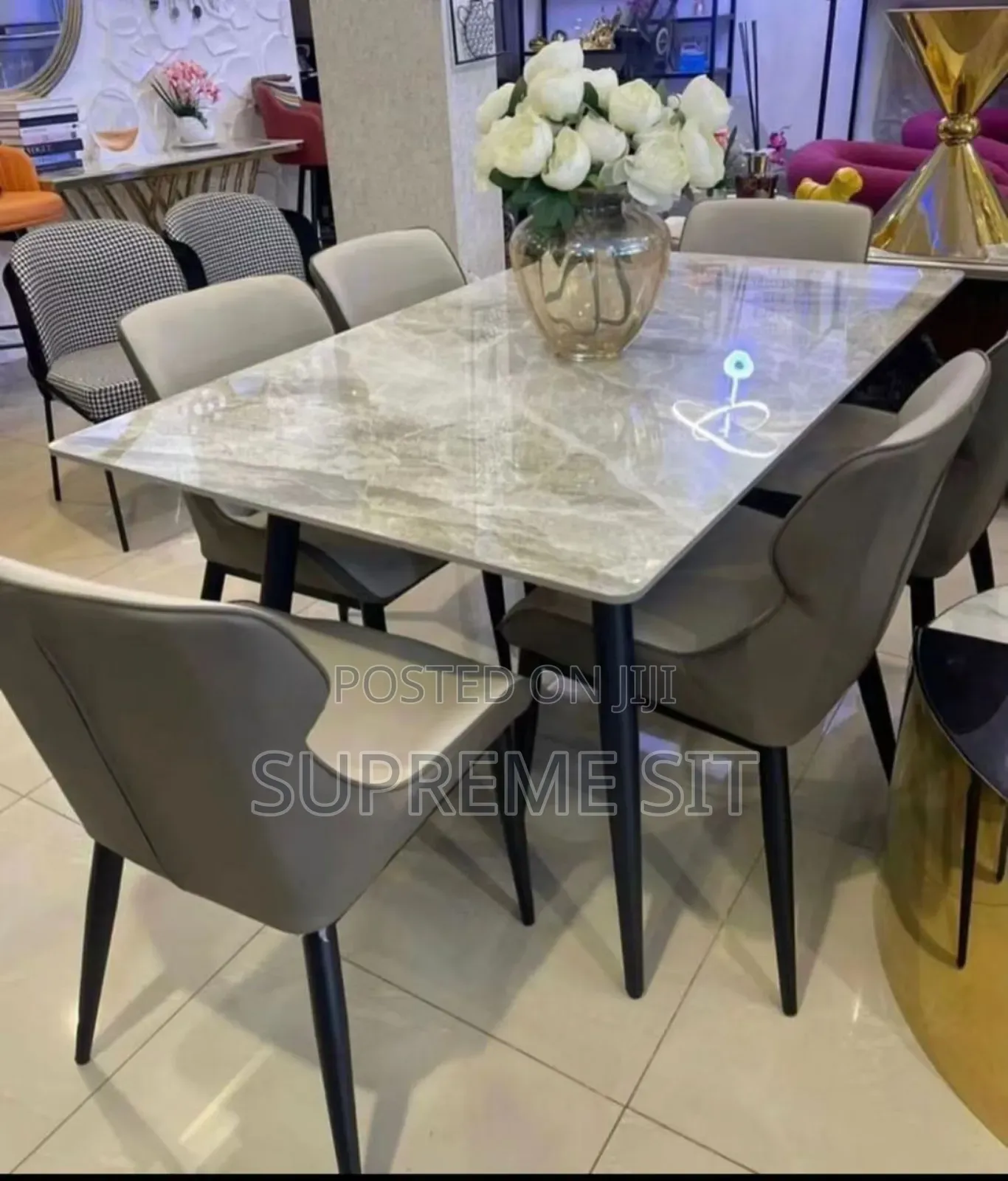 Luxury Imported Marble Dinning Set