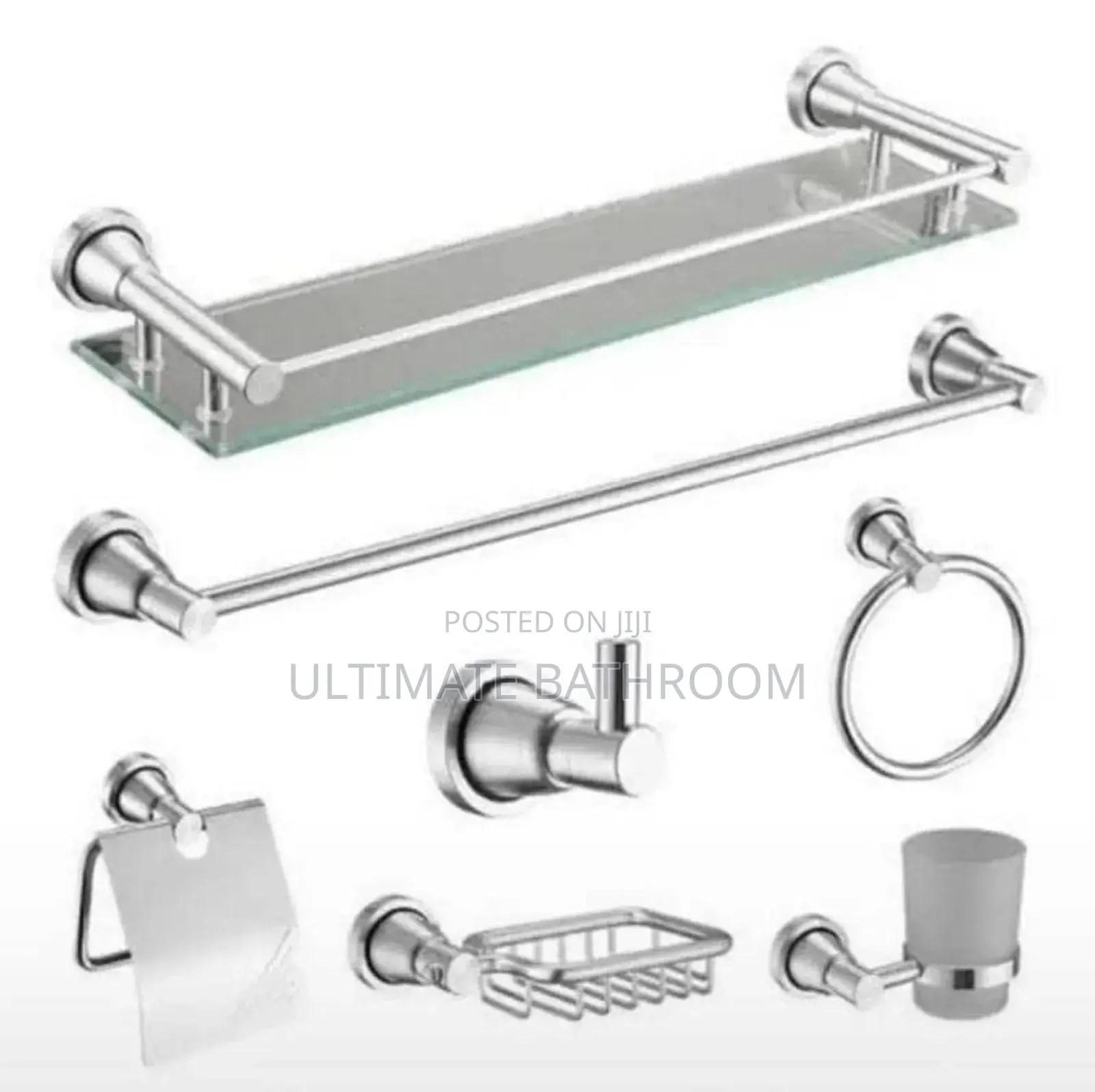 Complete Set Of Anti Rust Bathroom Accessories