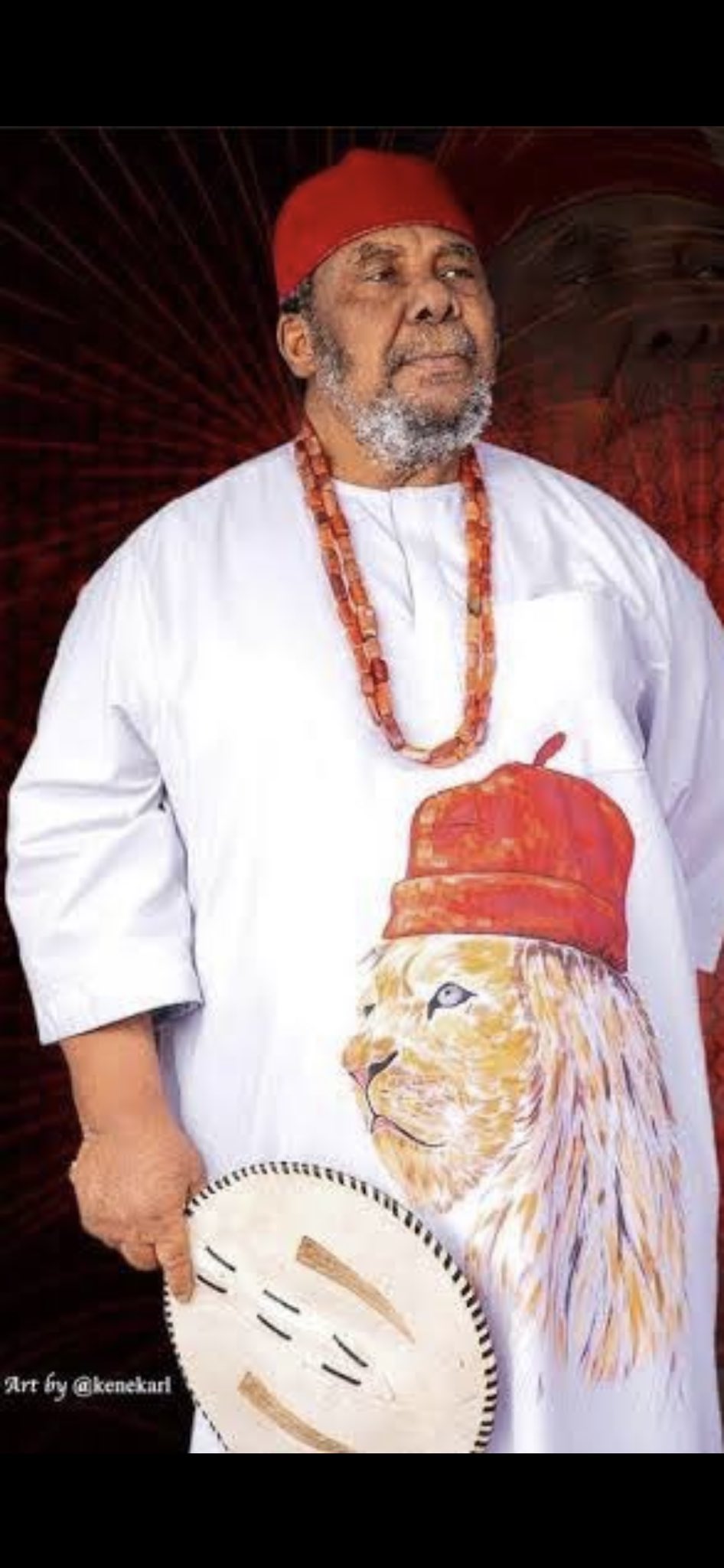 Knocks As Pete Edochie, Kanayo O. Kanayo Exchange Handshake With Ooni (Video)