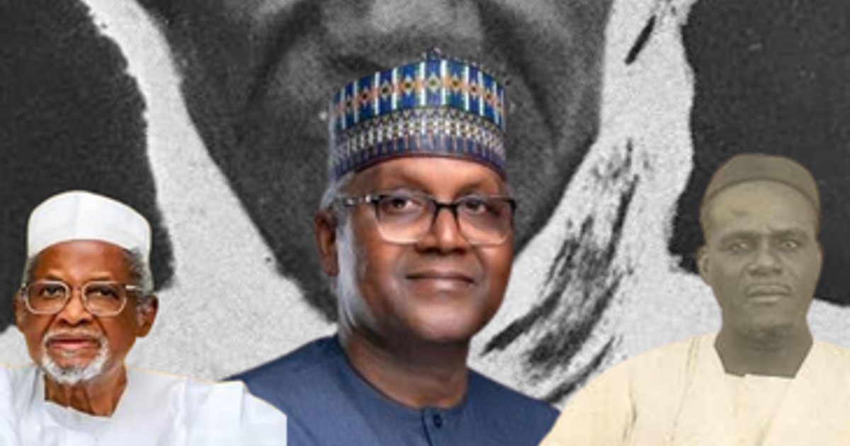 This is Alhassan Dantata, one of Africa’s wealthiest men in the 1940s, the man who produced Africa’s richest man, Aliko Dangote, and other billionaires