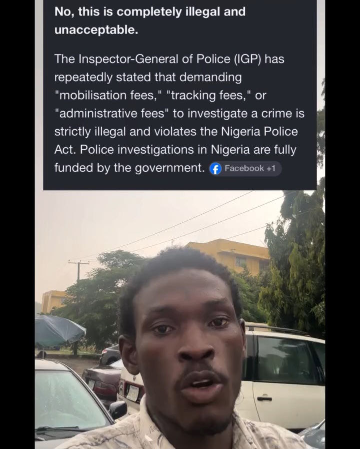 "Case of 1m, they are asking for 450K mobilisation fee" social commentator Timothy Gabriel calls out police
