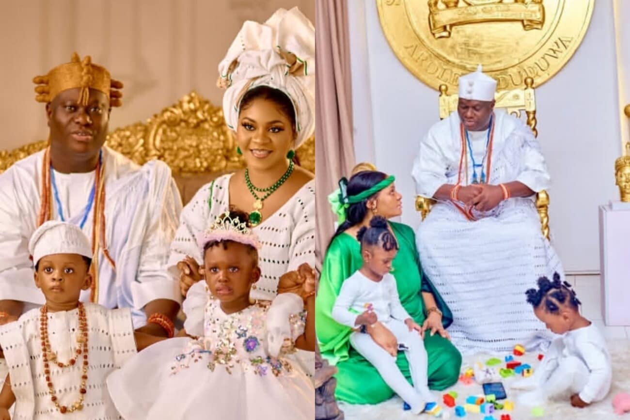 Ooni’s wife, Olori Tobi, shares lovely family photos to celebrate his birthday
