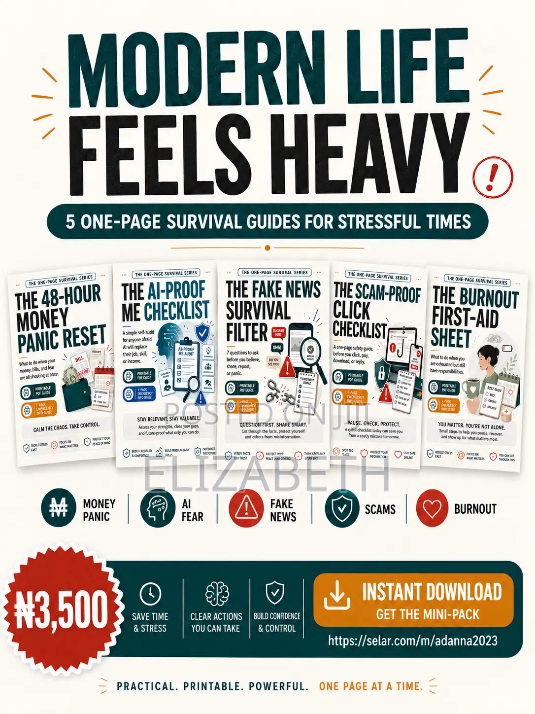 Modern Life Feels Heavy – Practical Life Reset Self-Help Guide PDF