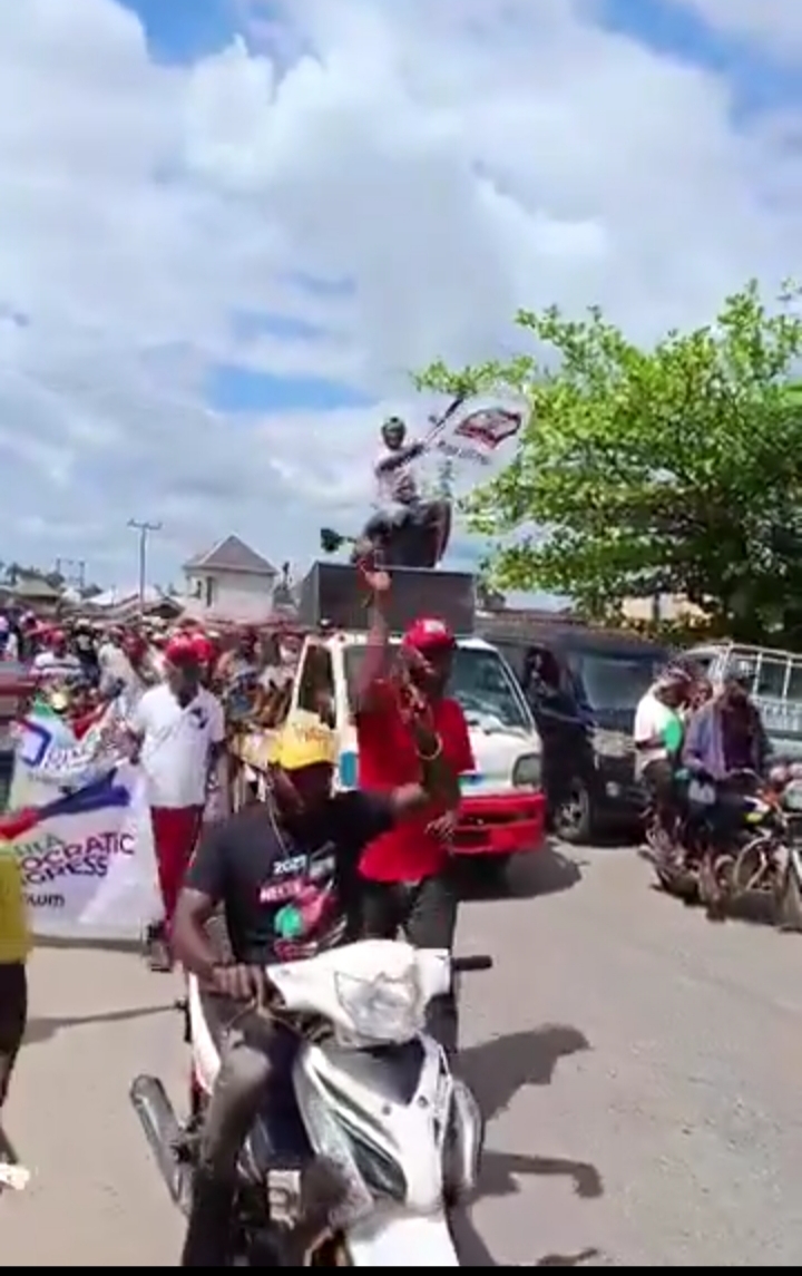 NDC Supporters Storm Cross River Streets, Say ‘peter Obi Is Coming’ (Photos/Vid)
