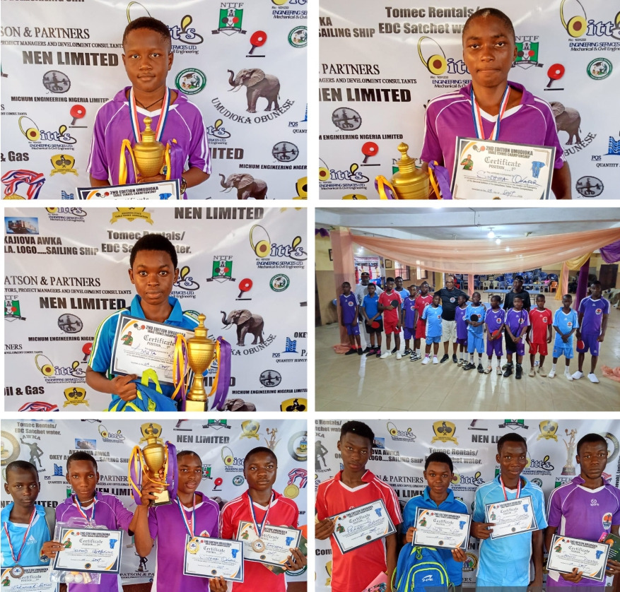 Ezenwoke, Okafor, Amata Emerge Champions at 2nd Umudioka Open T/Tennis Tourney