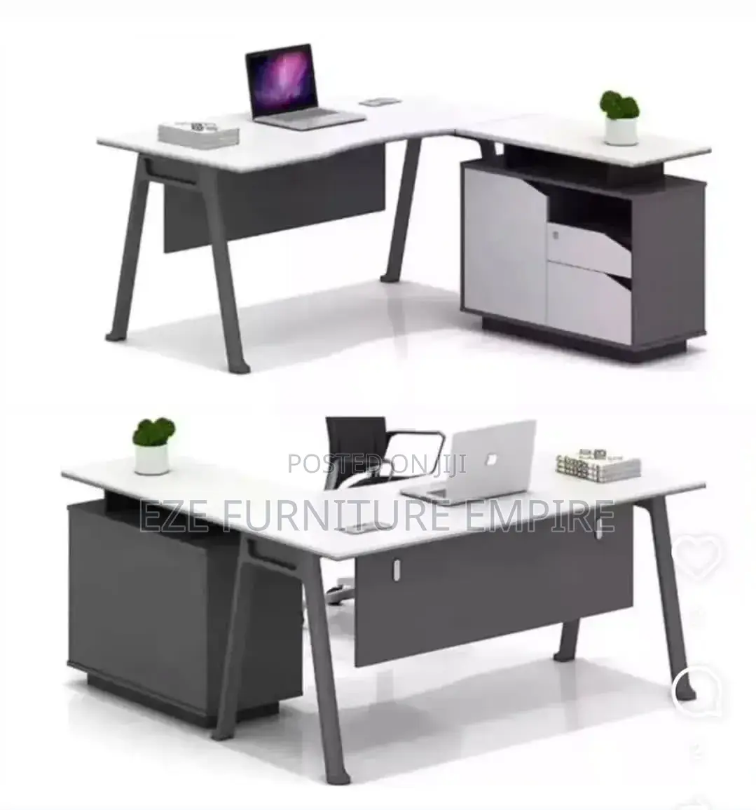 1.6meter Grey White Executive Office Table
