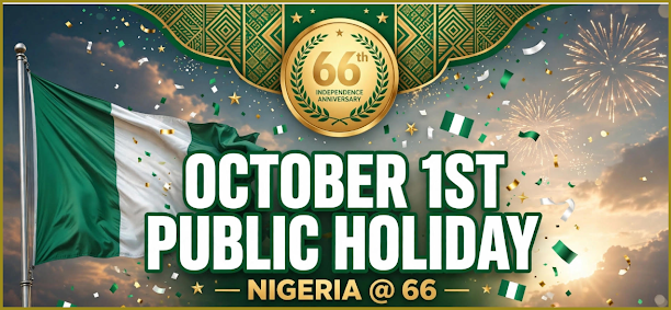 Nigerian Govt Declares Thursday Work Free Day To Celebrate Country's 66th Independence Anniversary