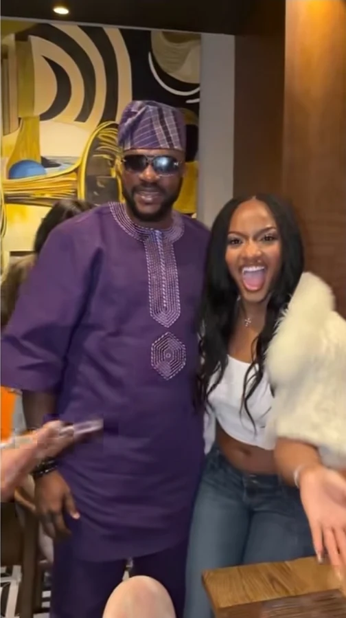Actor Odunlade Adekola And Singer Ayra Starr Photographed Together In London