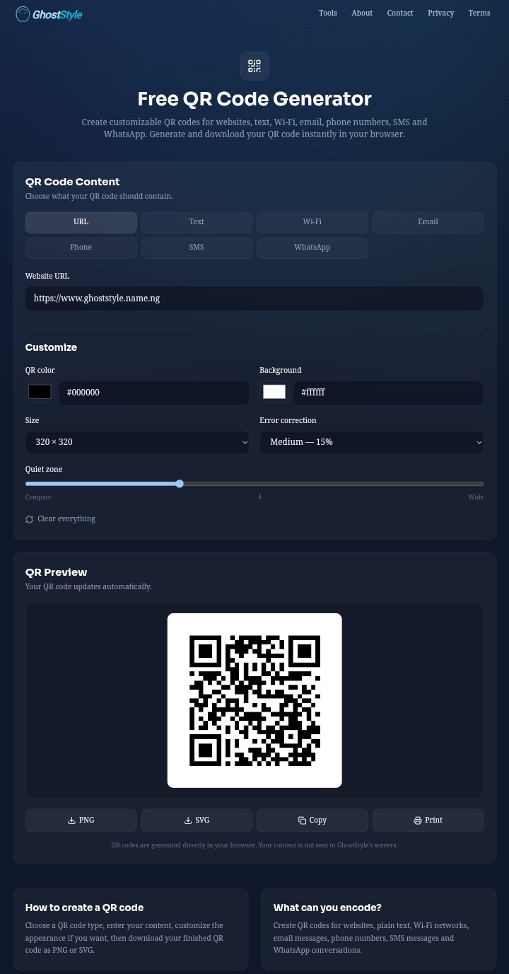 I Built A Free QR Code Generator For The Web - Looking For Feedback