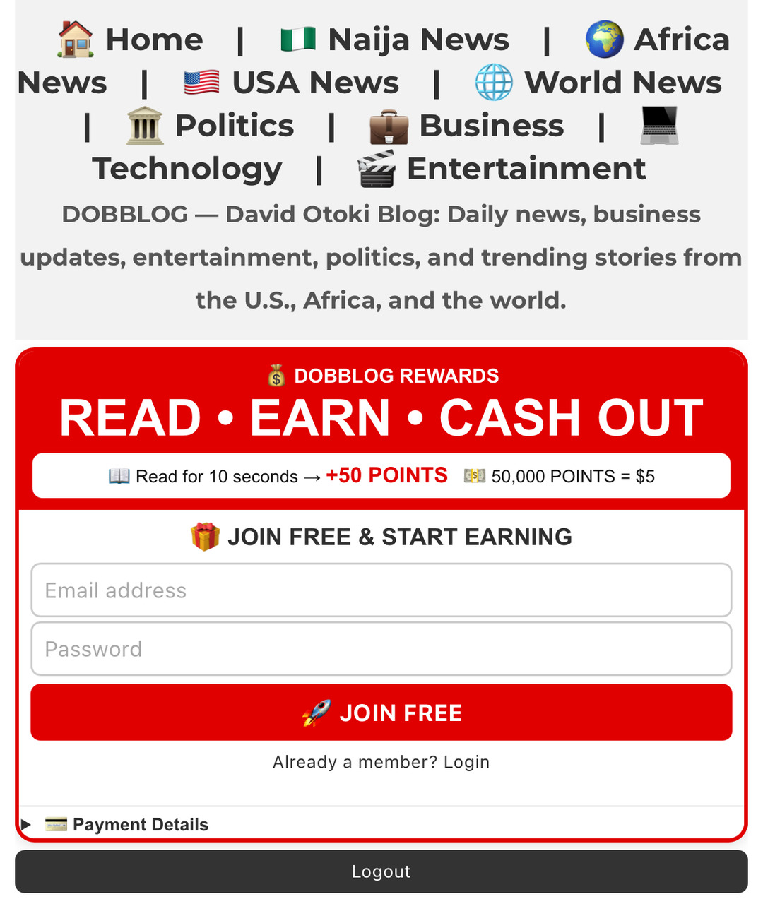 I Built A Rewards System For My Blogger News Website — Looking For Feedback