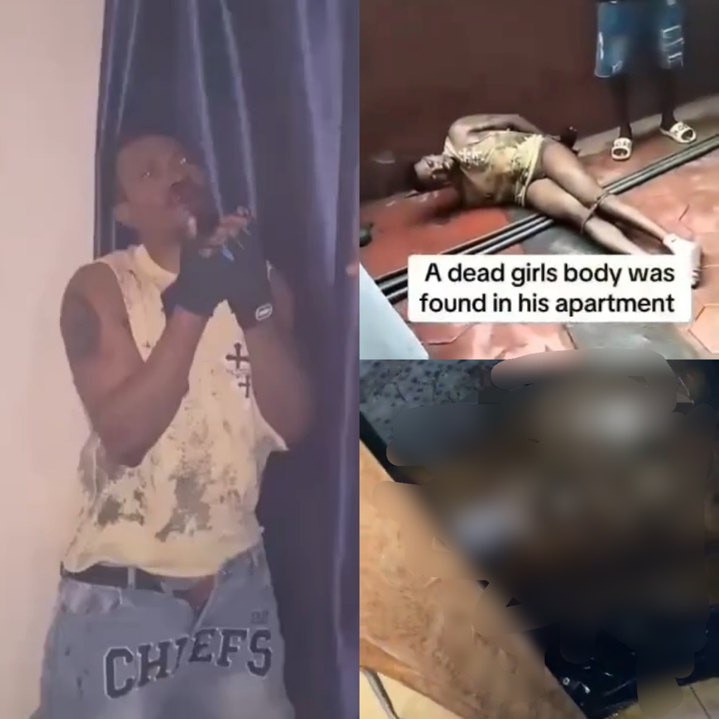 Man allegedly k!lls woman and stays for days with her b0dy in his house in Enugu (video)