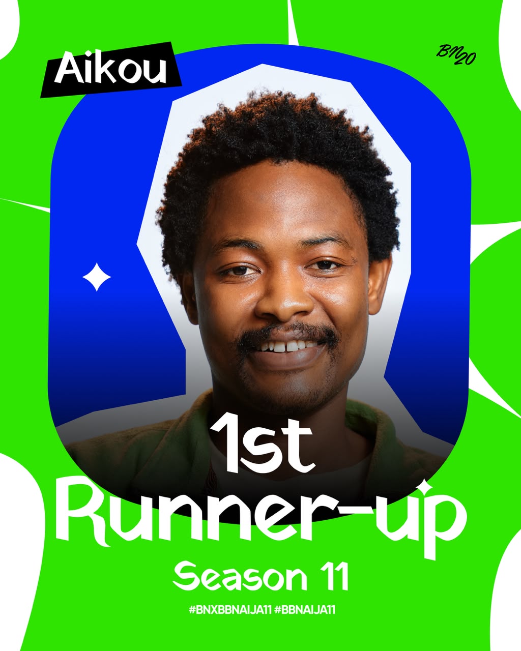 Aikou Finishes as First Runner-Up of Big Brother Naija Season 11