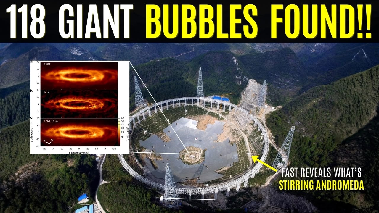 China-us Telescopes Reveal 118 Superbubbles In Andromeda!-video
