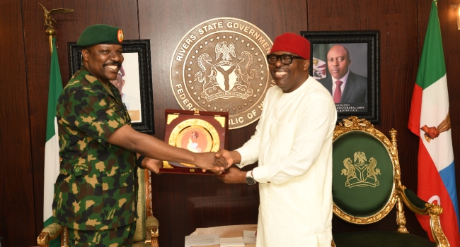 Fubara Welcomes Proposed Army Brigade In Rivers, Reiterates Support For Military