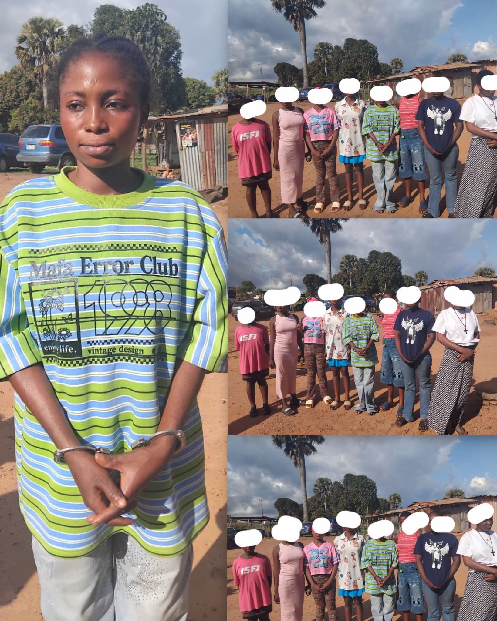 Suspected human trafficker arrested with seven underage girls in Benue