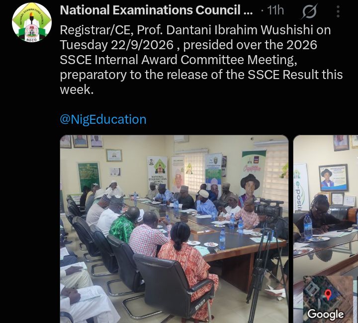 NECO announces Thursday as release date for 2026 SSCE results