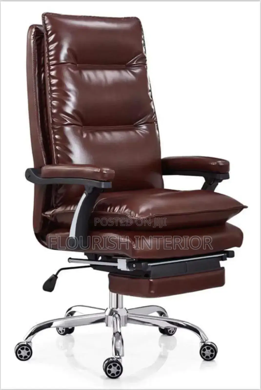 Executive Quality Imported Director Office Chair With Leg Rest.