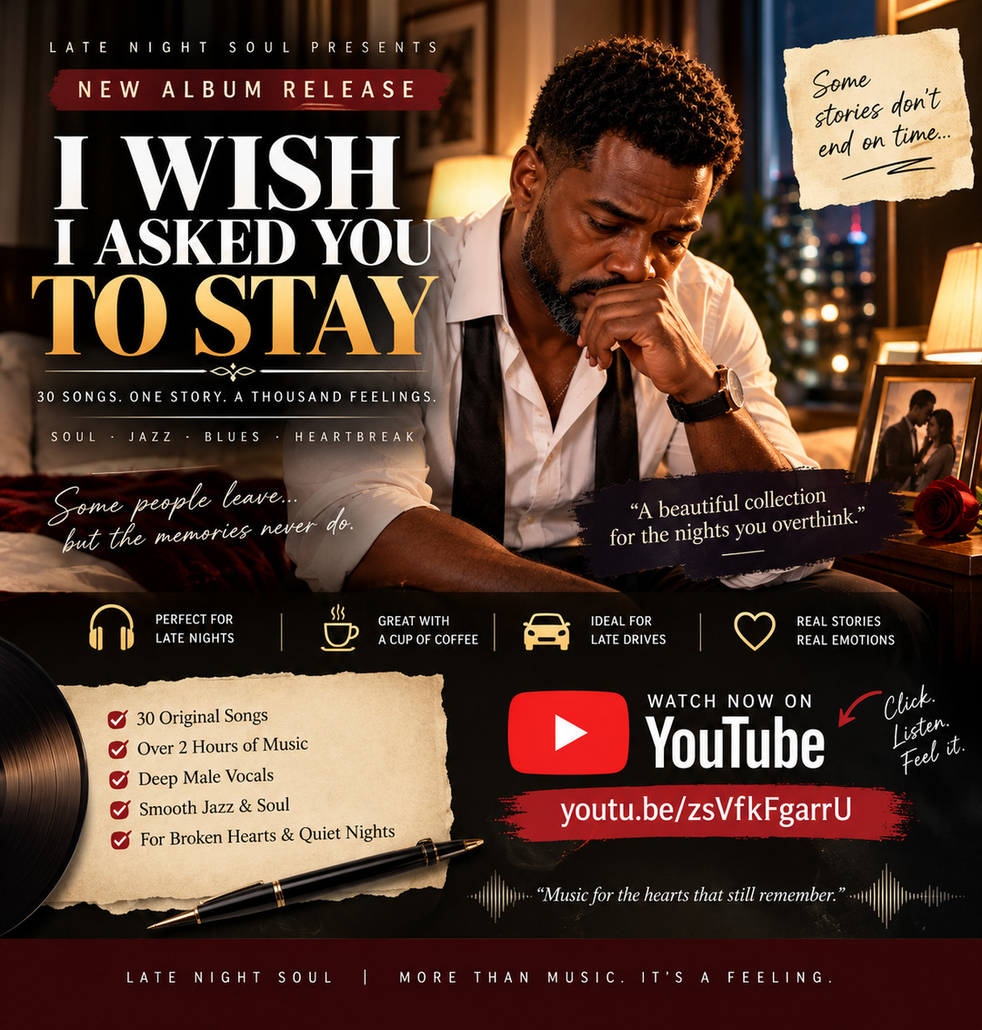 New Album: I Wish I Asked You To Stay — 30 Late Night Soul Jazz Songs For Heartb