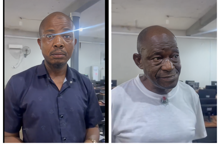 VIDEO: 33-year-old man caught writing government promotion exam for sick father in Abuja
