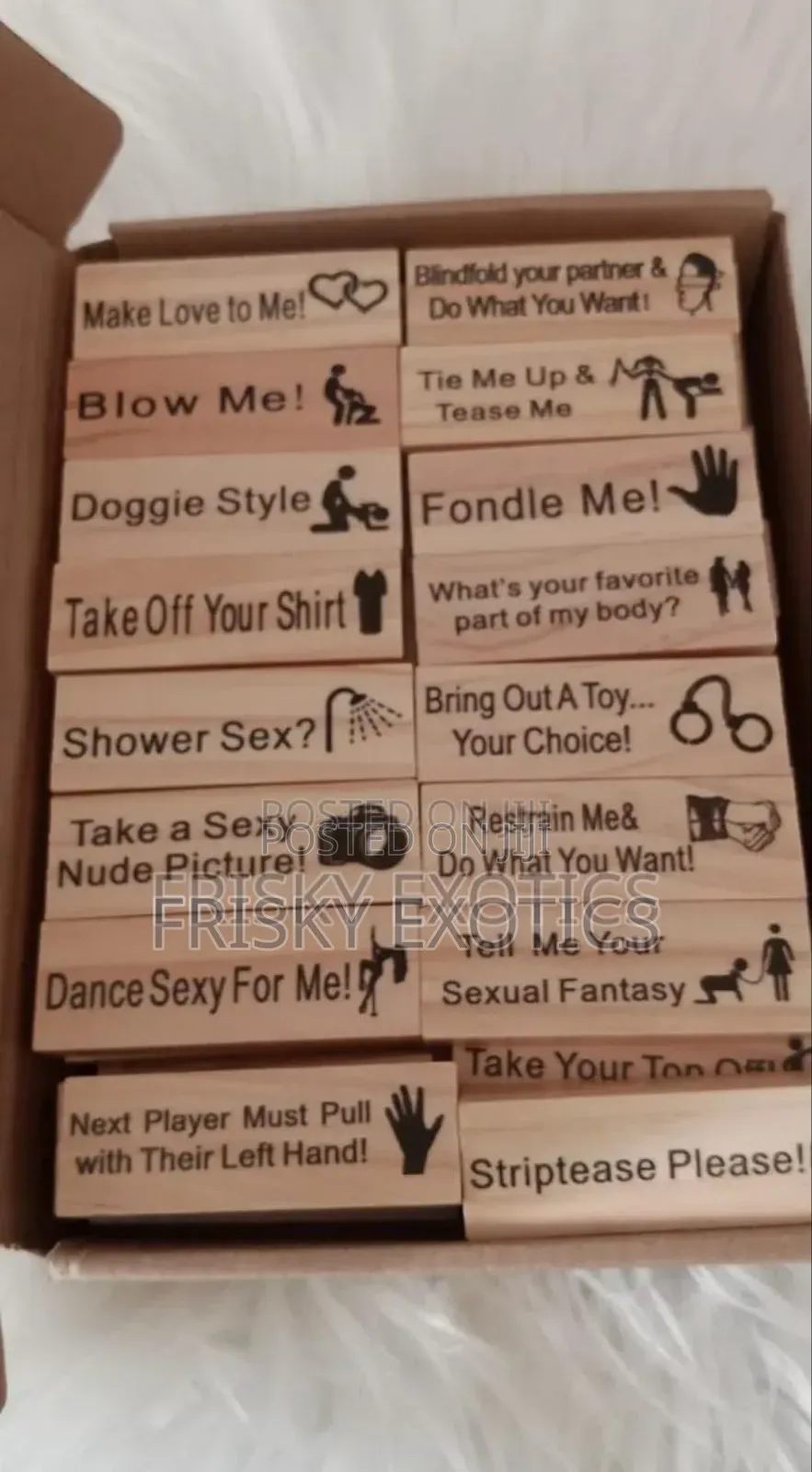 Couples Erotic Jenga Game With Packaging