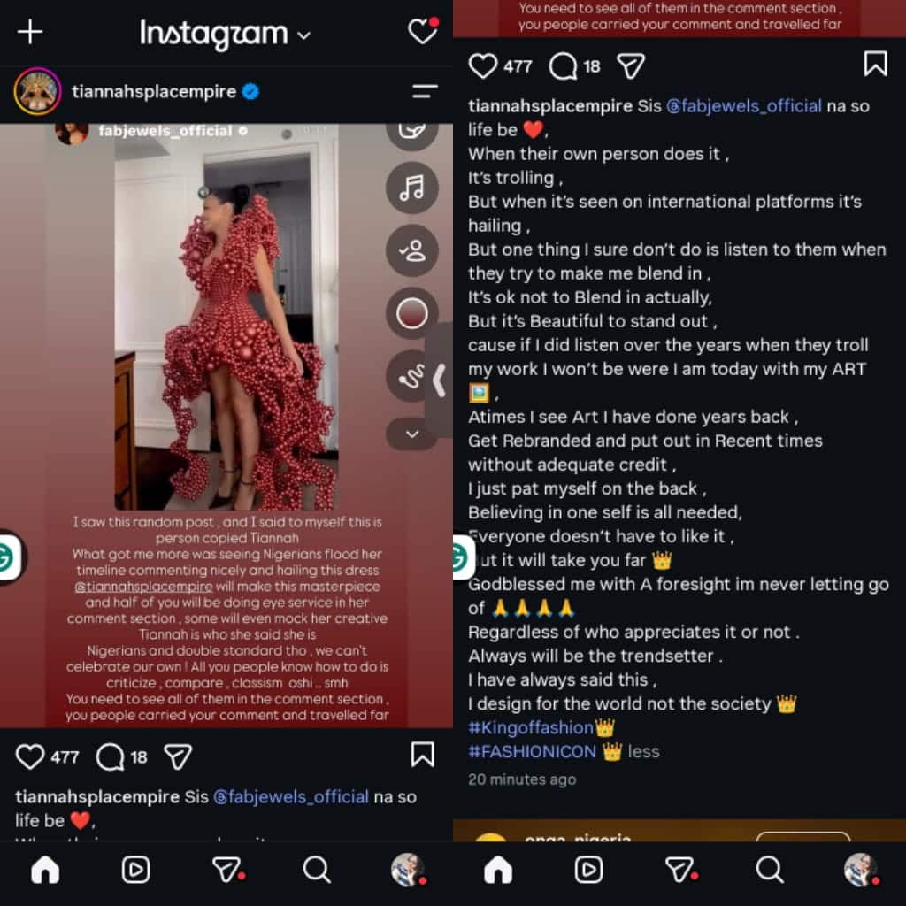 “They troll me yet hail those on international platforms” – Toyin Lawani slams Nigerians over their double standard to her designs