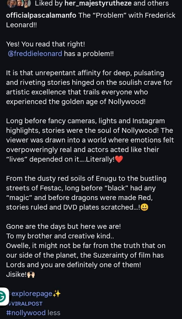 Filmmaker Pascal Amanfo writes to Frederick Leonard as he reveals his major problem
