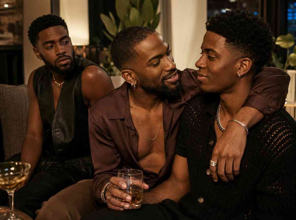 The Macos Threesome or Staged-Affection Triangulation in Black Queer Spaces