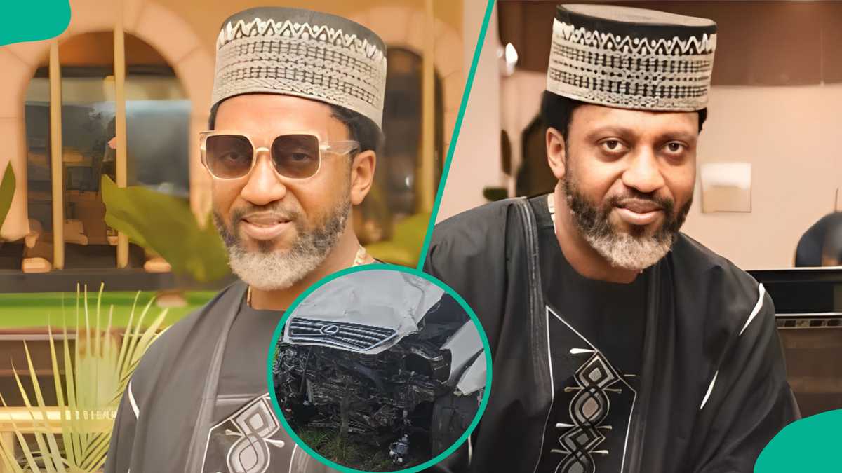 Rykardo Agbor involved in near-fatal car crash, shares accident scene video