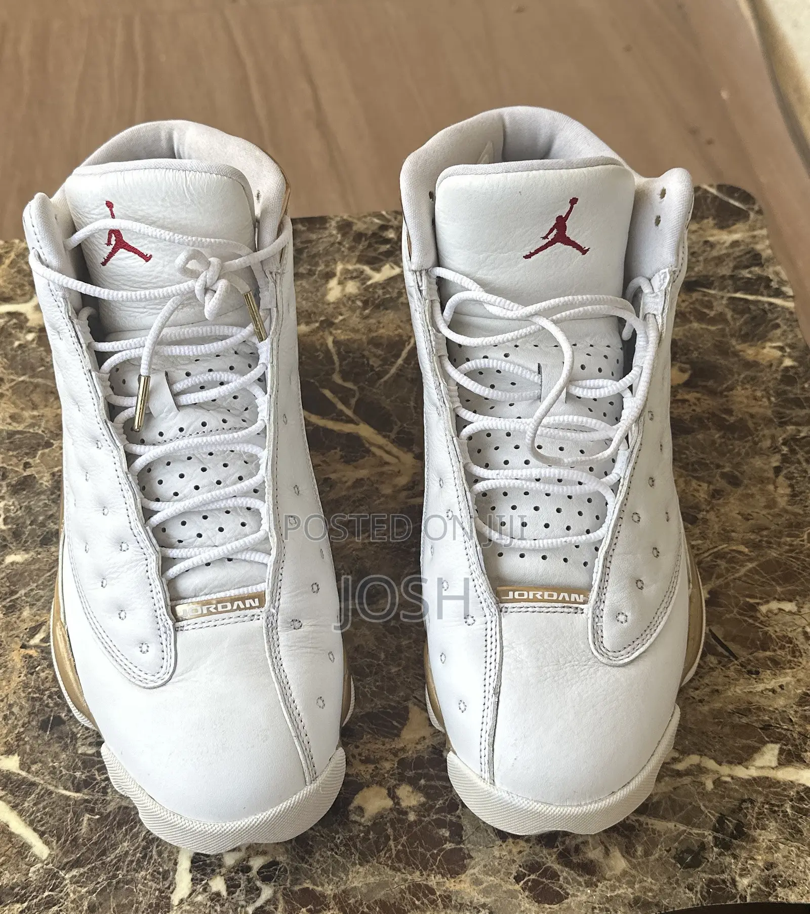 Nike Air Jordan 13 Retro White & Metallic Gold – Men’s Sneakers