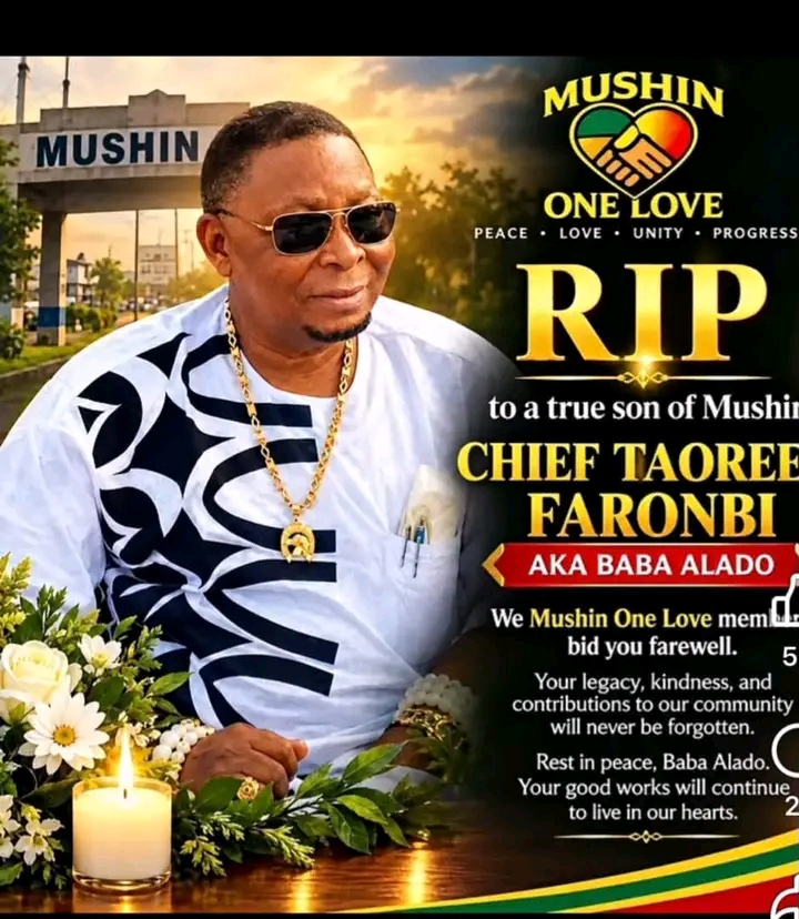 Morning Of Mushin Prominent Chief Taorid Faronbi, Popularly Known As Baba Alado
