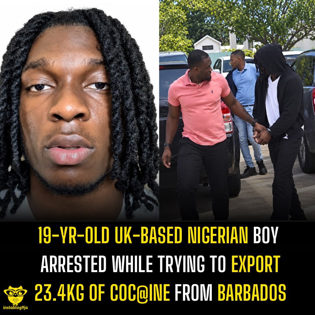 19-Year-Old Nigerian Arrested In Barbados While Trying To Export 23kg Of Cocaine