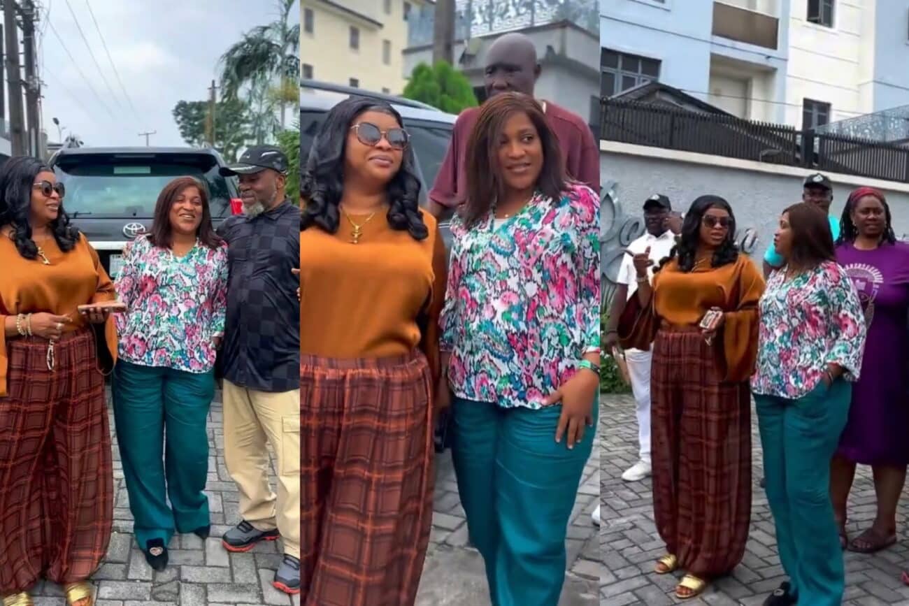 Nollywood actors pay condolence visit to late Olu Jacobs’ family (Video)