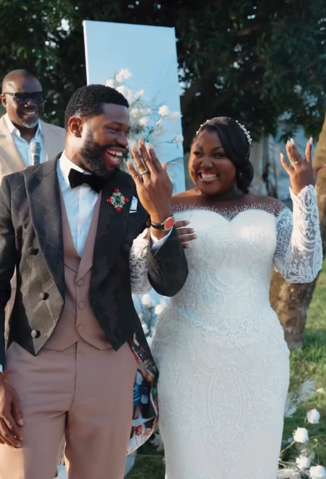 Nollywood couple, Stanze Nze and Blessing Obasi renew their vows on their 5th wedding anniversary (Watch)