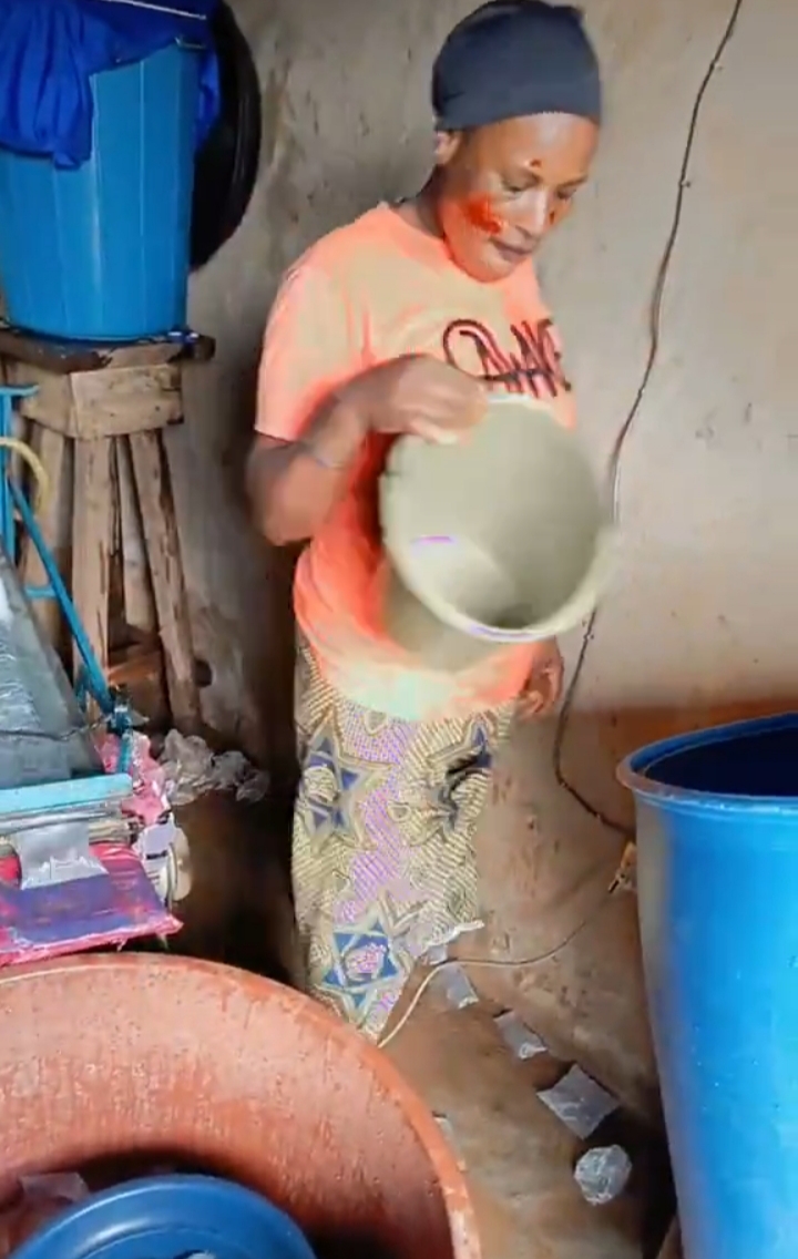 Shock As Woman Shows Off Homemade Pure Water Factory (Photos/Video)