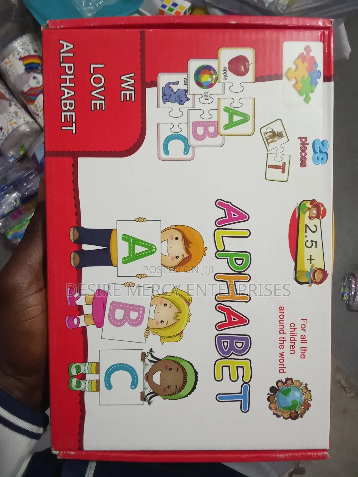 28 PCS Alphabet Puzzle Flashcards