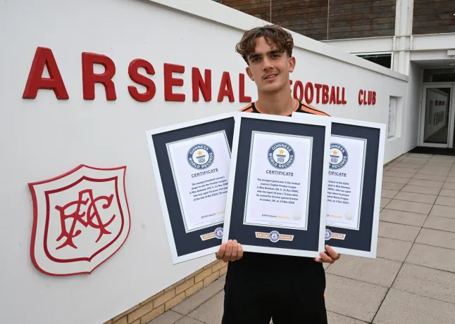 Arsenal star Max Dowman honoured with three Guinness World Records